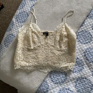 Lace Cream Cami Top